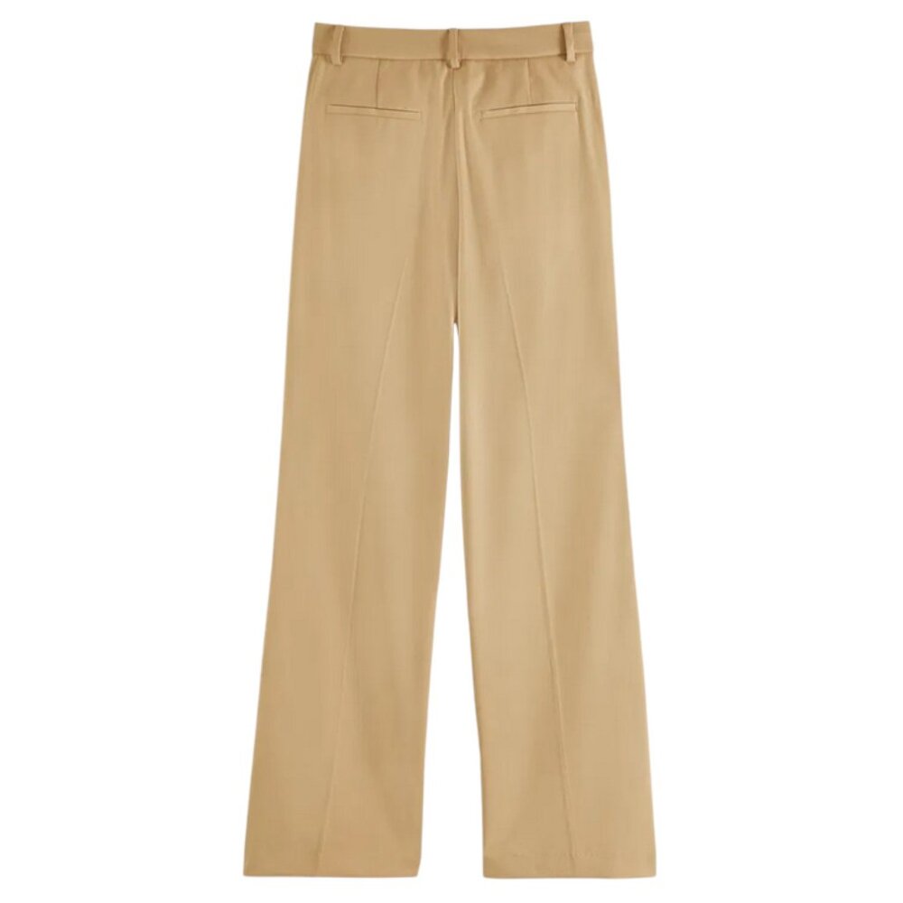 NWT Scotch & Soda Edie Tailored Wide Leg Pants in Yellow Size 30 - Picture 3 of 16